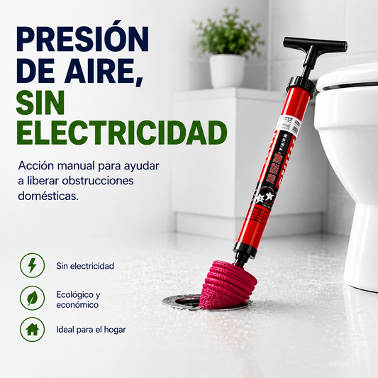 Desatascador de Tuberías por Presión de Aire